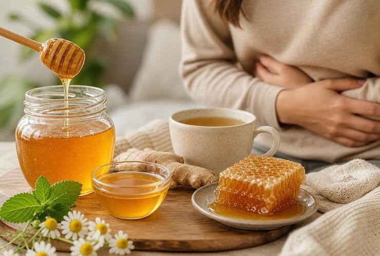le miel contre les crampes